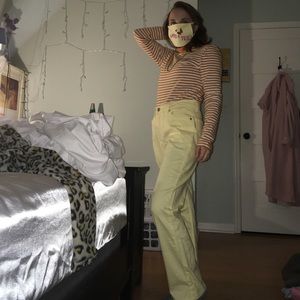 Zena Vintage Yellow Jeans